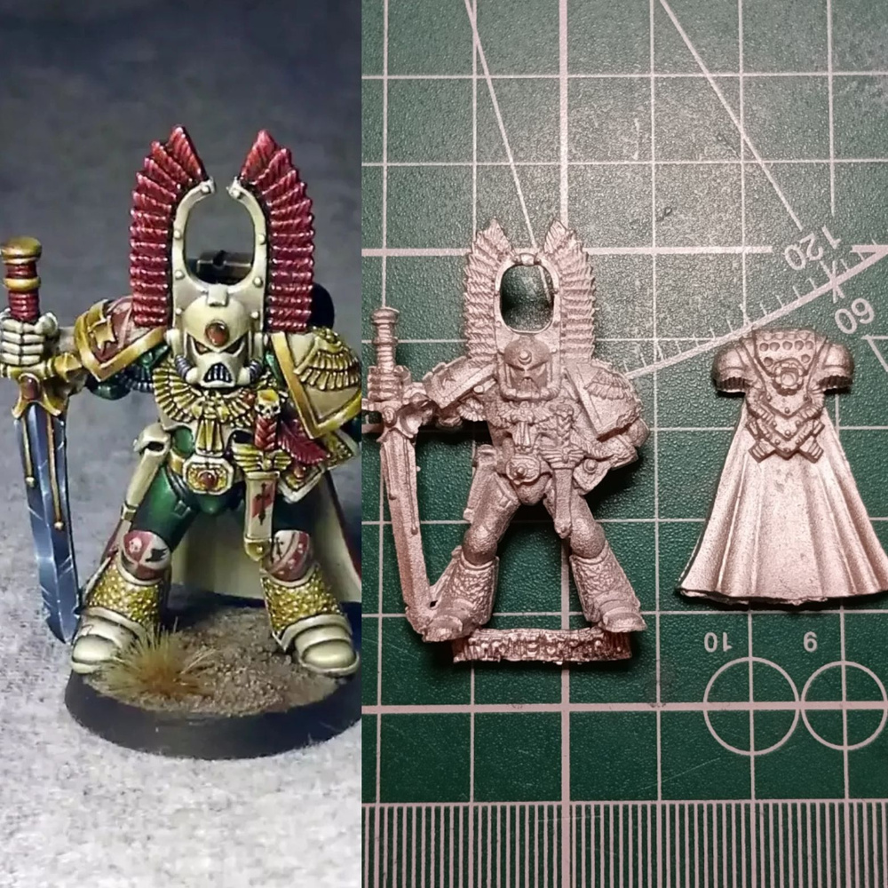 Dark Angels Captain 1990 Space Marines Warhammer миниатюра металл #1