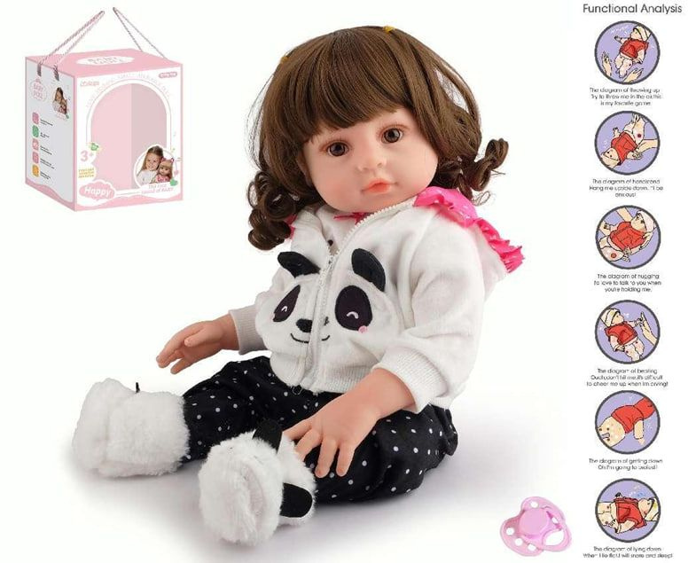 Кукла реборн для девочки Reborn Dolls 45 см / детская игрушка с аксессуарами и одеждой, большая, реалистичная, #1