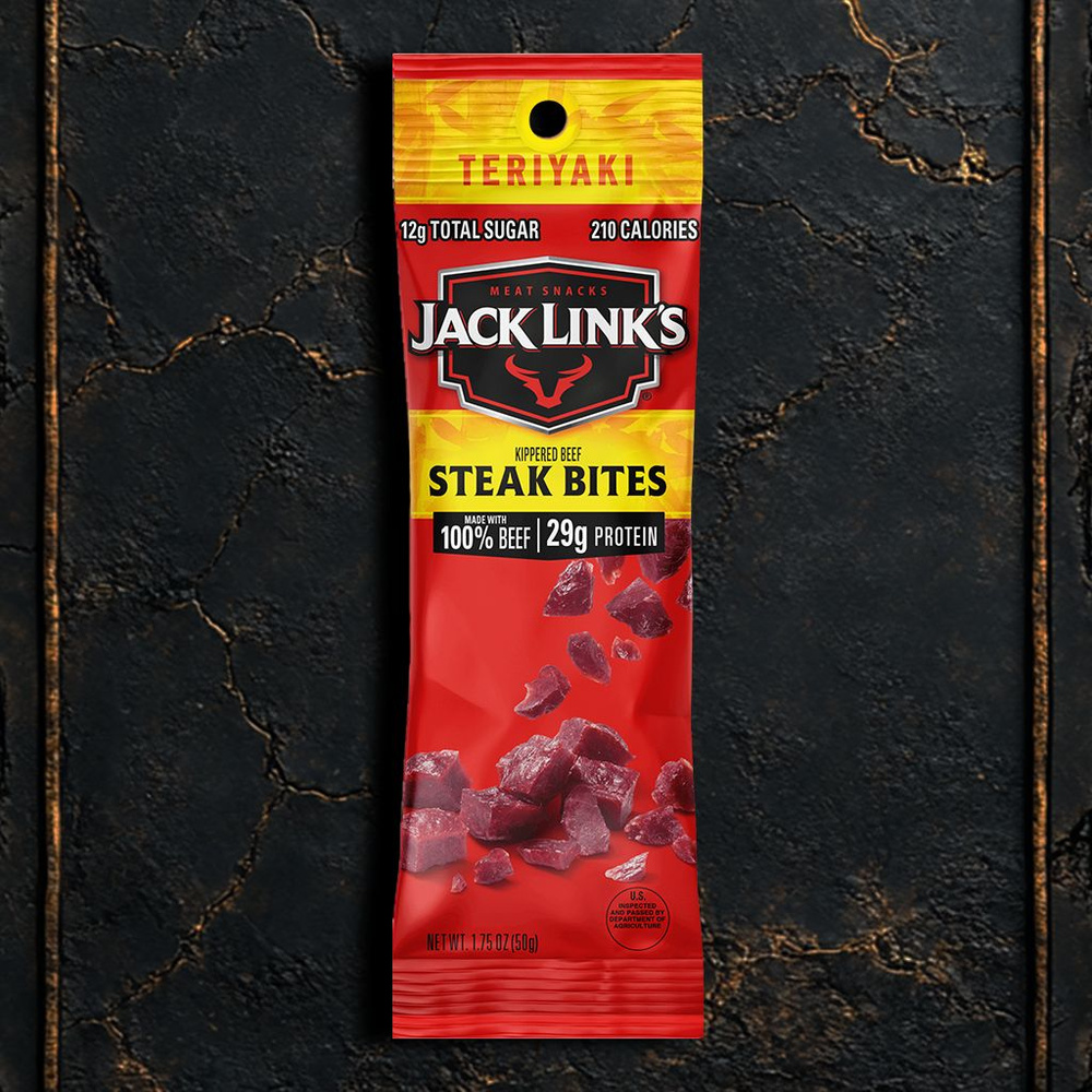 Вяленая говядина Jack Link's Teriyaki Steak Bites 1 шт. 50 г США #1