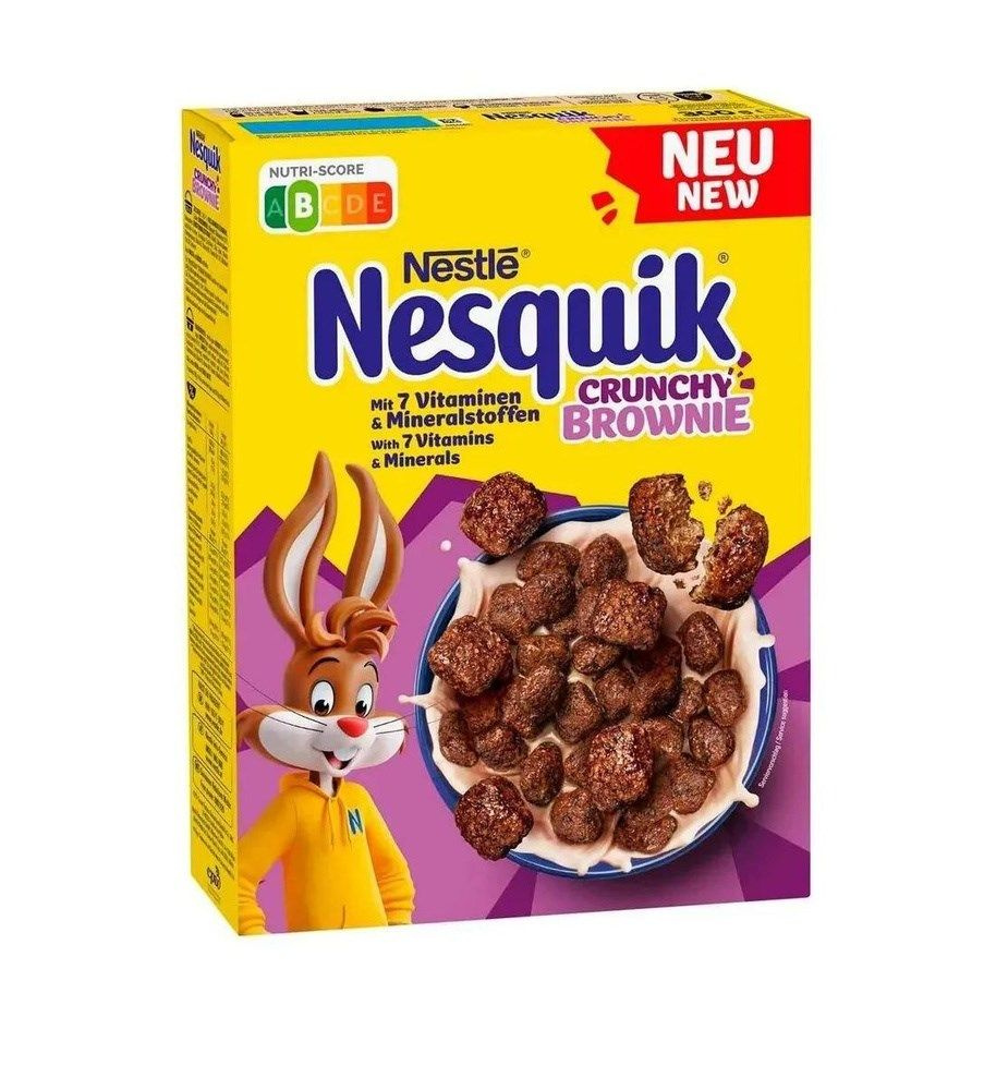 Nestle Nesquik Crunchy Brownie сухой завтрак 300 гр #1