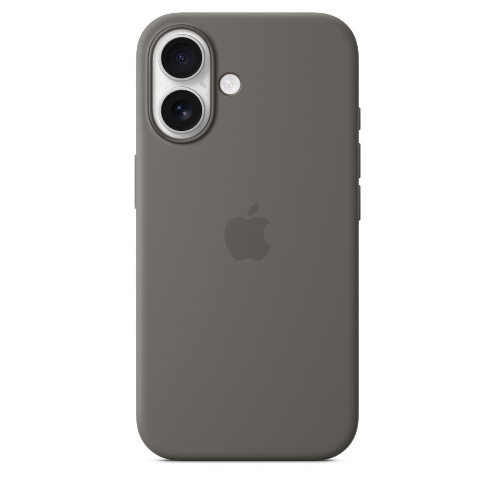 Чехол Apple Silicone case для iPhone 16, цвет Stone Gray (MYY33FE/A) #1