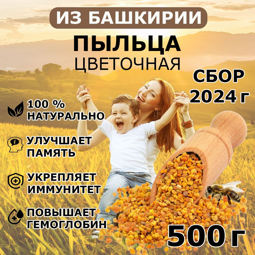 Пыльца цветочная пчелиная 500 г, Сбор 2024 года / для иммунитета, природные витамины  #1