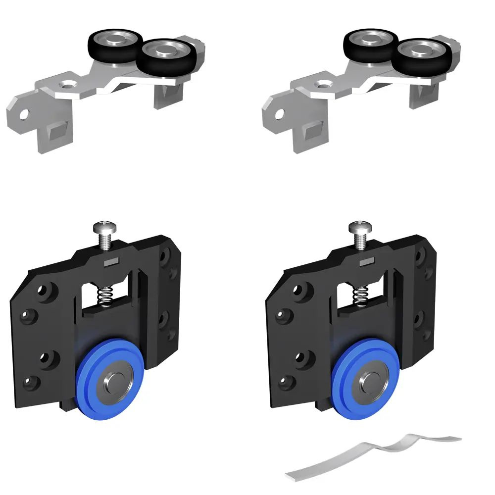 Комплект роликов для дополнительной двери-купе, нержавеющая сталь, фурнитура и комплектующие  #1