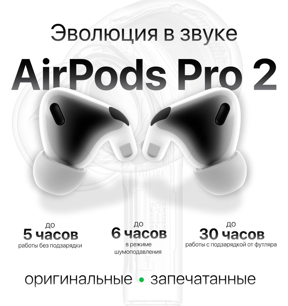 Беспроводные наушники Apple AirPods Pro 2 MagSafe Charging Case (USB-C) (model A3047, A3048, A2968)  #1