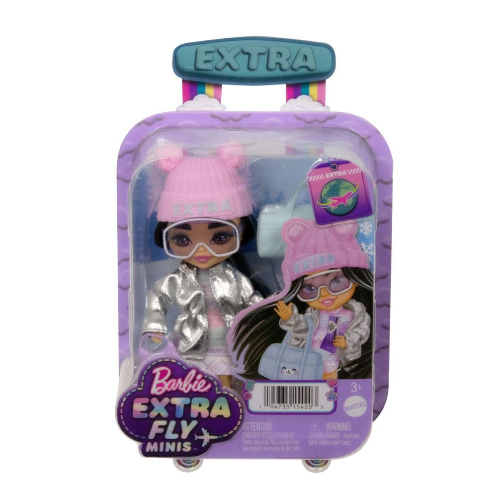 Кукла Barbie Extra Minis Fly в зимней одежде HPB20 #1