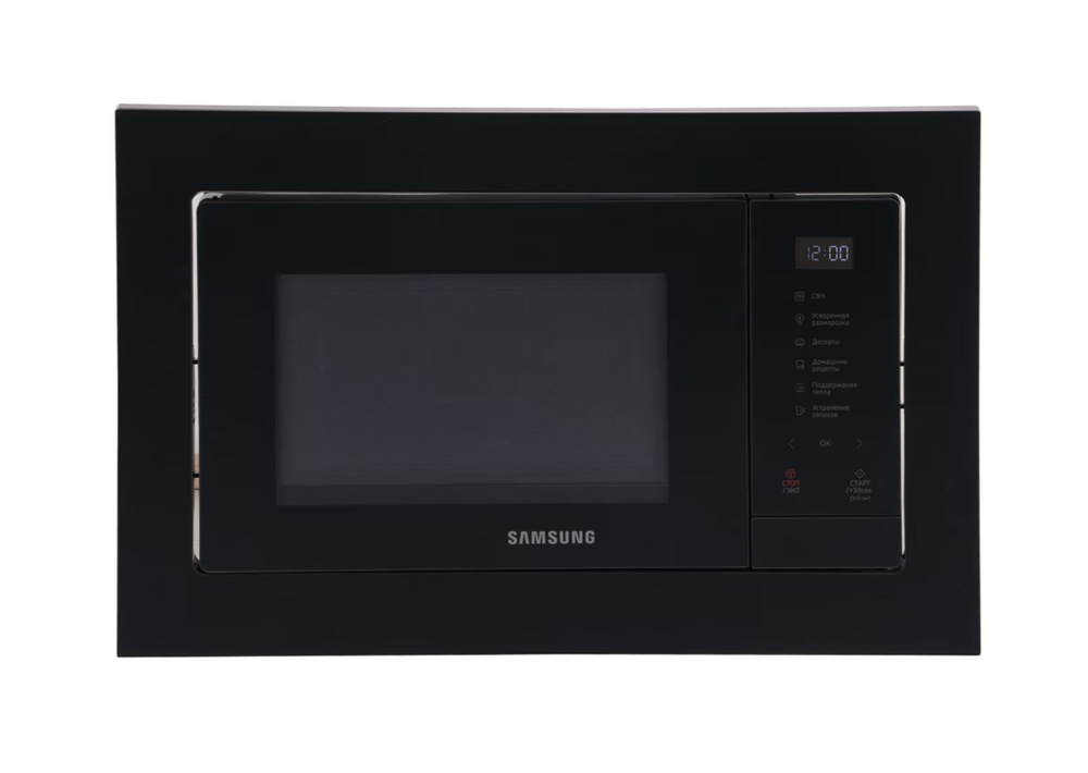 Микроволновая печь встраиваемая SAMSUNG 23L MG23A7118AK/BW, черный  #1