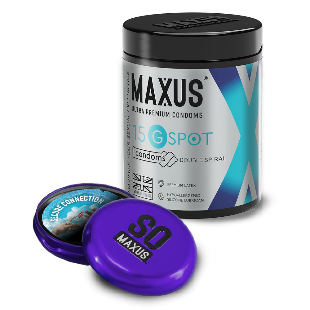 Презервативы MAXUS G spot, двойная спираль, 15 шт #1