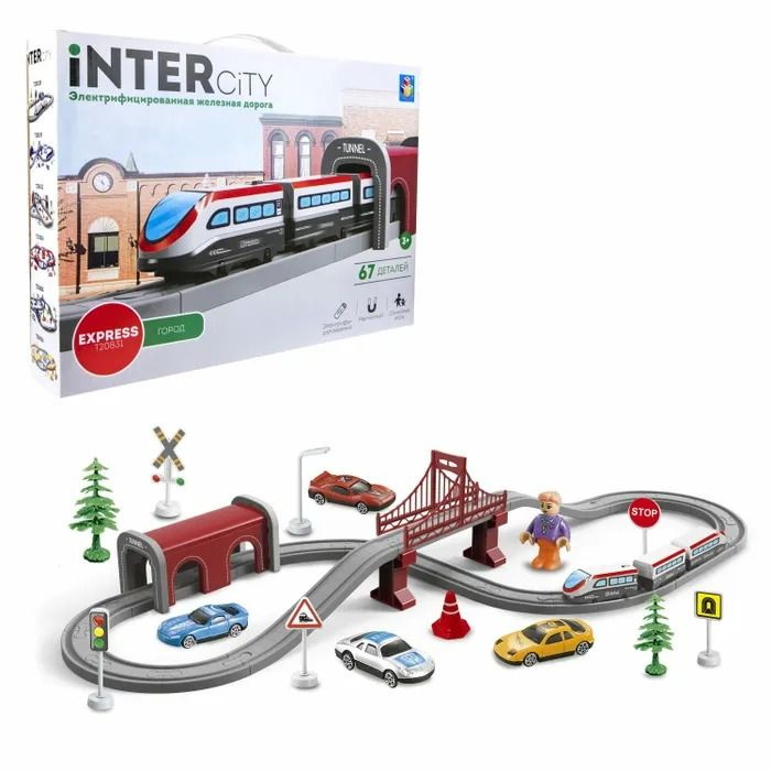 Игровой набор 1TOY InterCity Express Железная дорога #1