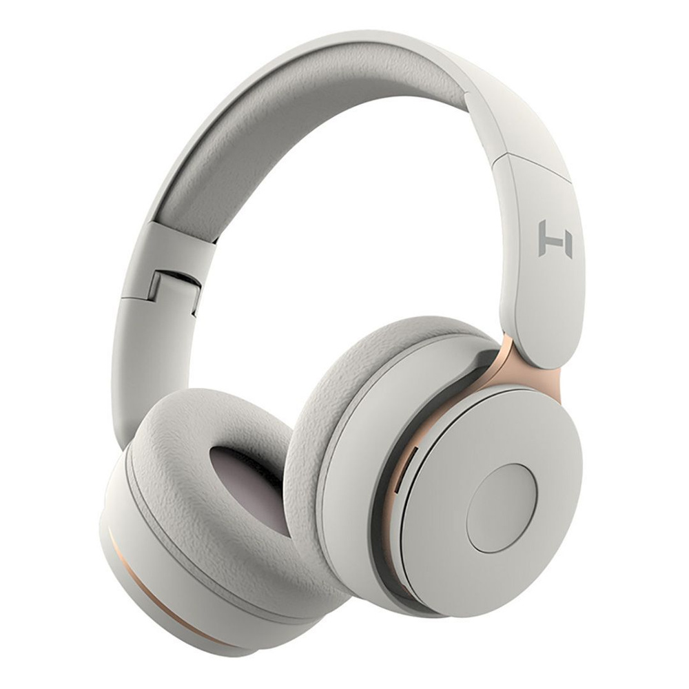 Наушники беспроводные накладные Harper HB-215 white, Bluetooth / складные / микрофон / подарок маме / #1