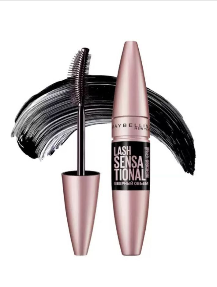 MAYBELLINE Lash Sensational Тушь для ресниц Черная, 9,5 мл #1