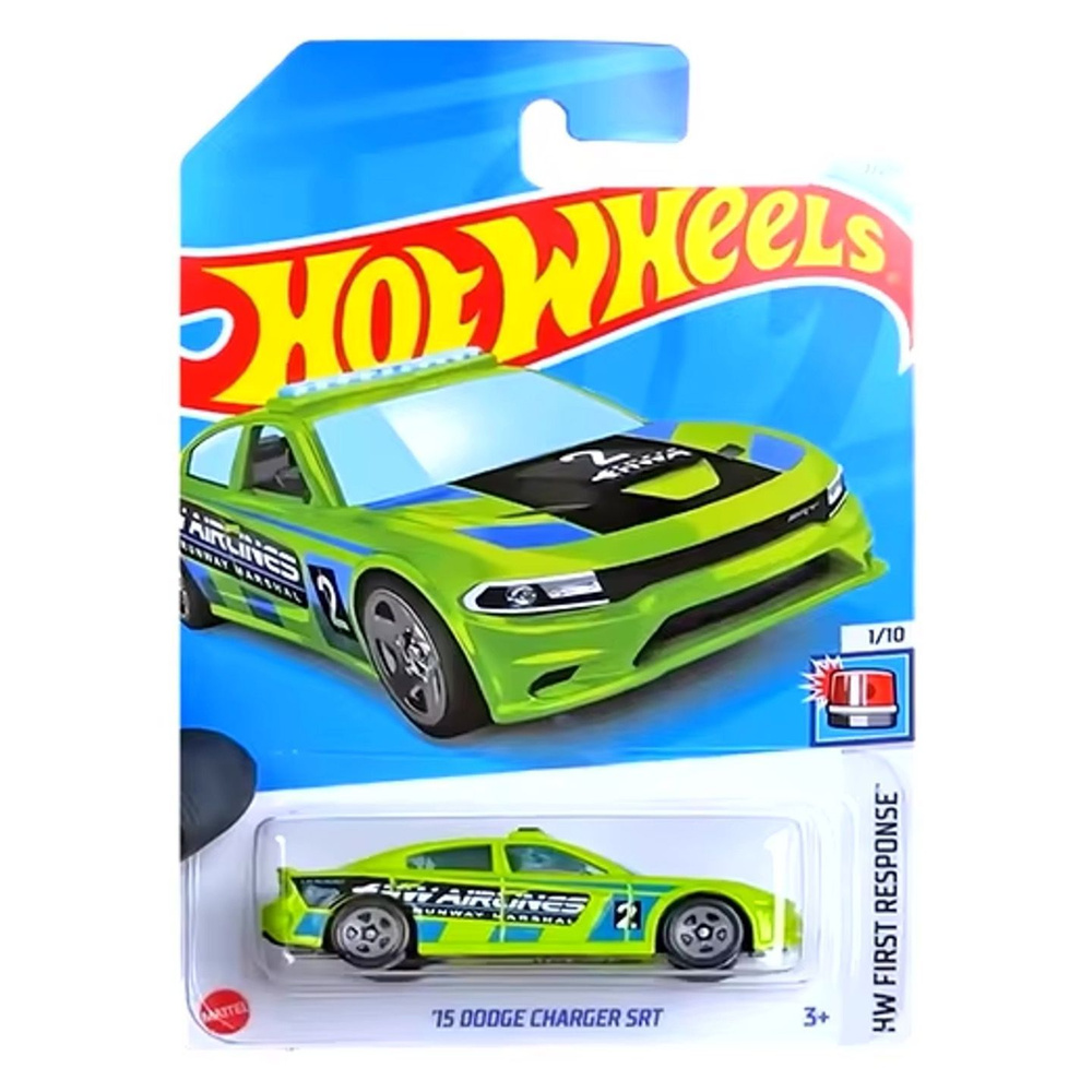 HTC87 Hot Wheels машинка металлическая игрушка коллекционная масштабная модель 15 Dodge Charger SRT Кейс #1