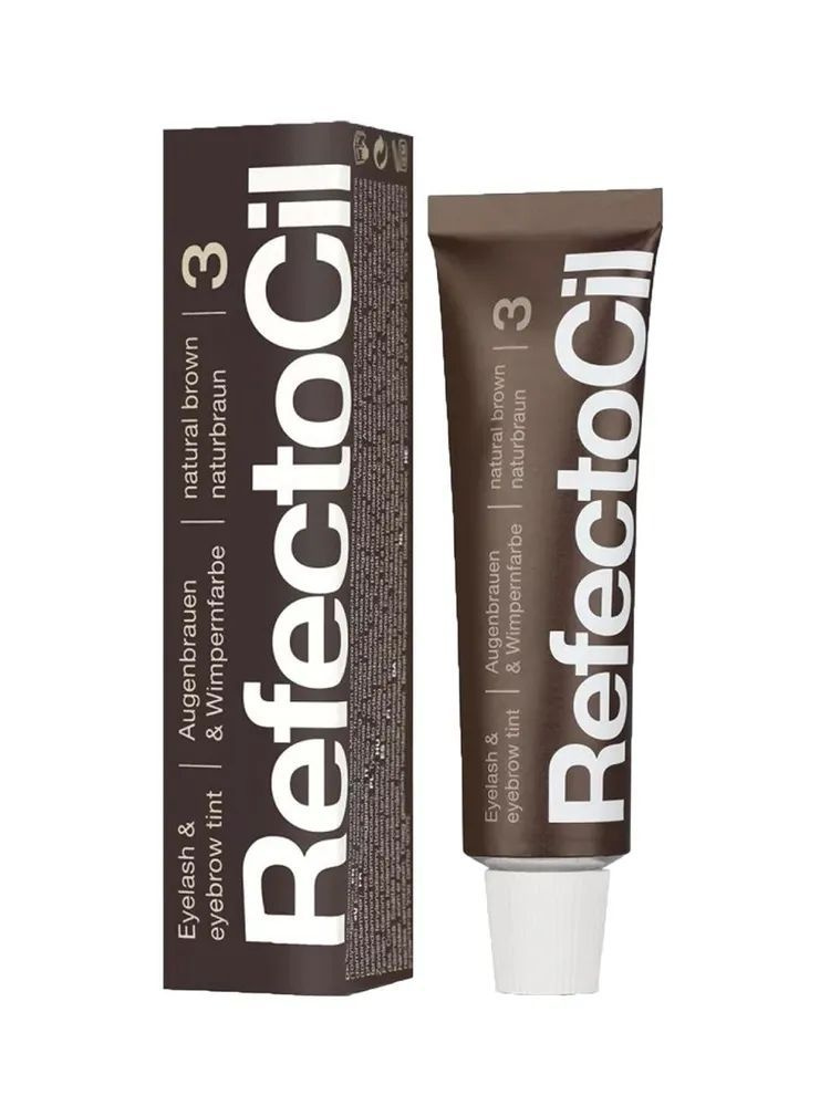 RefectoCil профессиональная краска для бровей и ресниц,тон 3 natural brown/естественный коричневый 15 #1