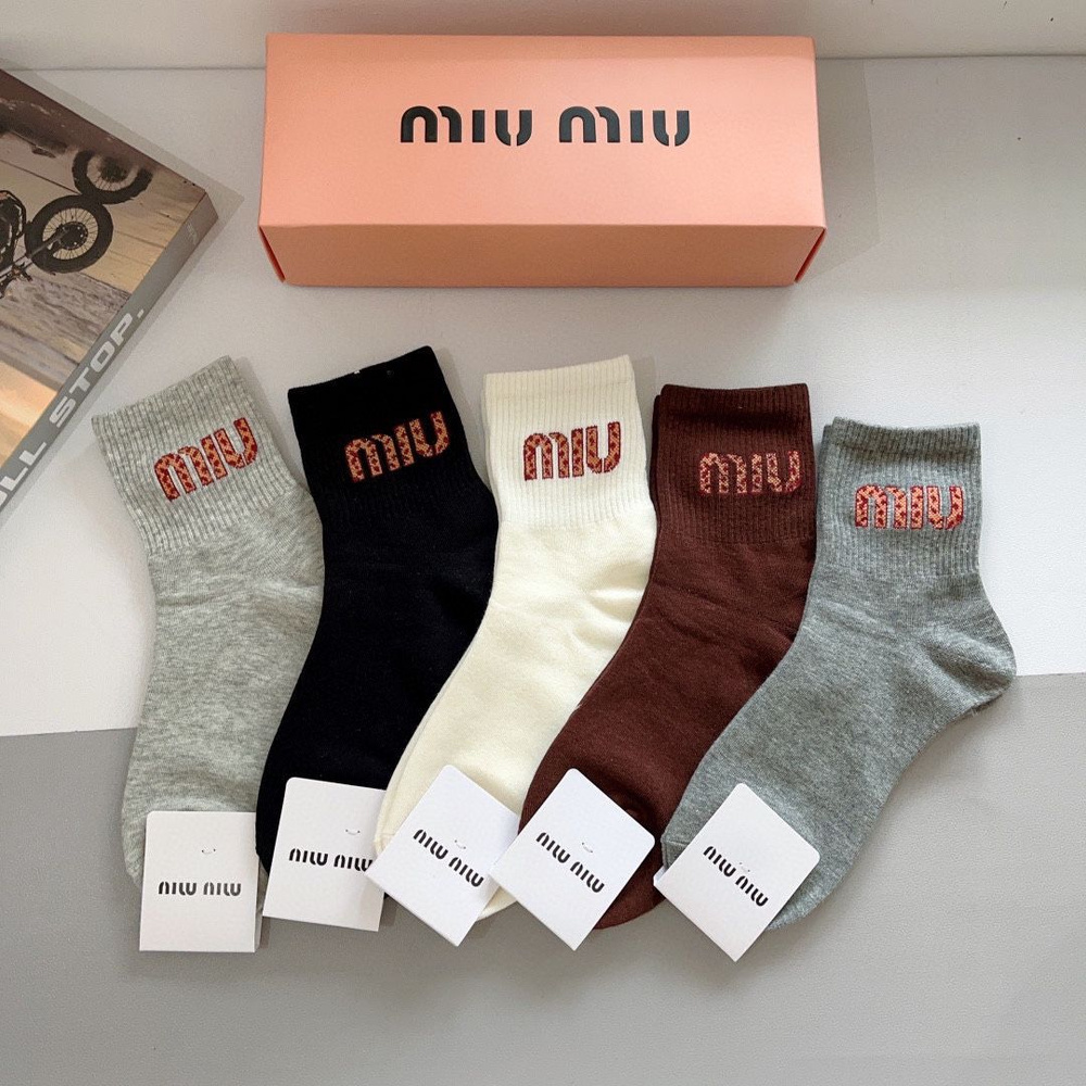 Носки спортивные Miu Miu, 5 пар #1