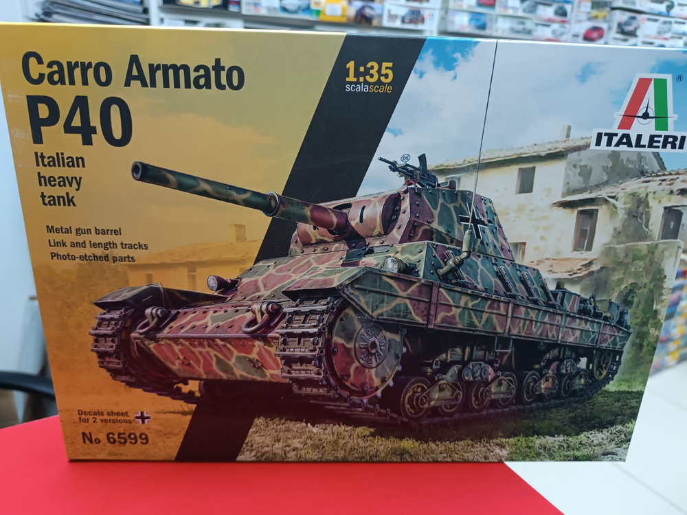 Сборная модель 1:35 italeri 6599 Carro Armato P40 #1