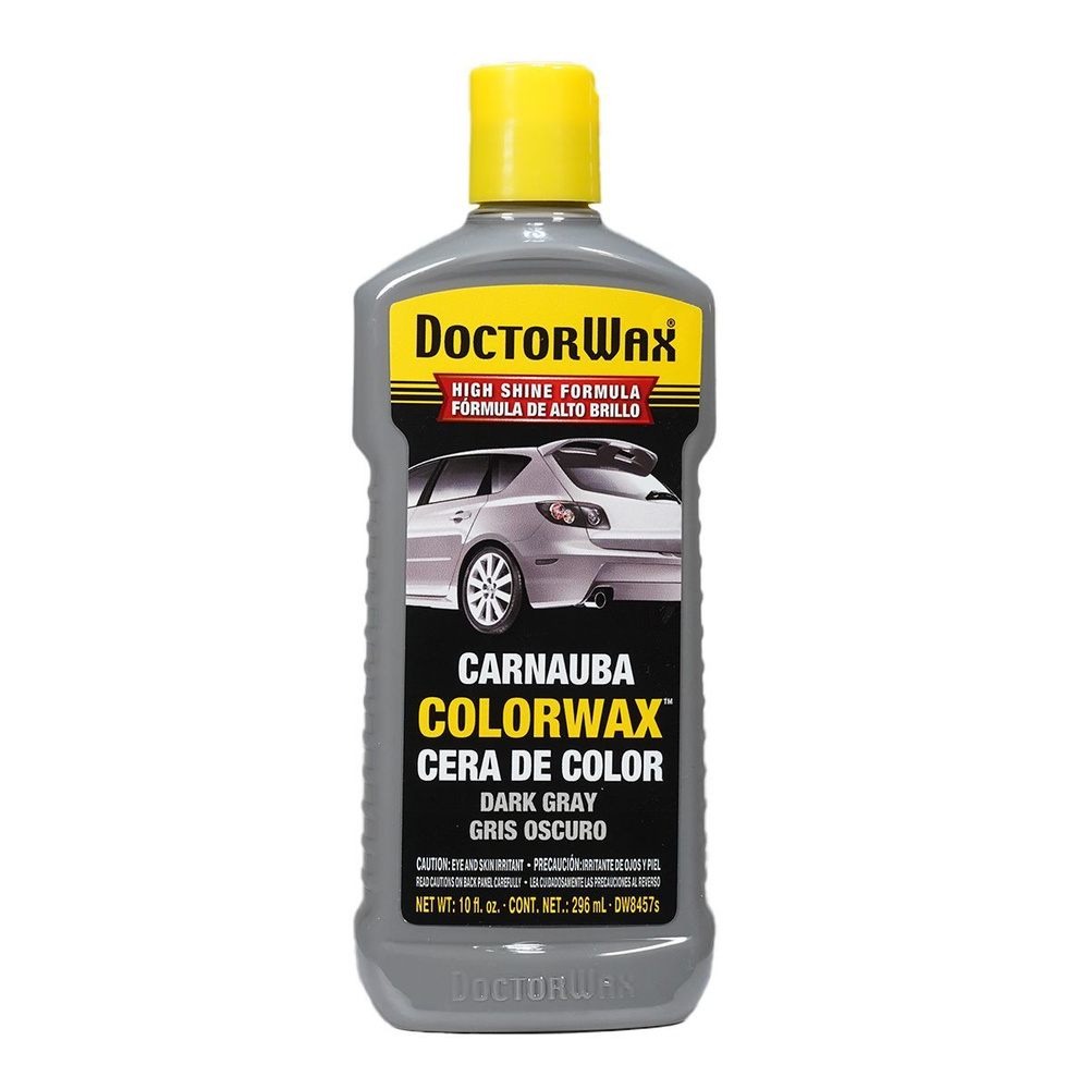 Серый полироль для кузова автомобиля DoctorWax DW8457S, 296 мл., воск карнауба, цветной полироль  #1