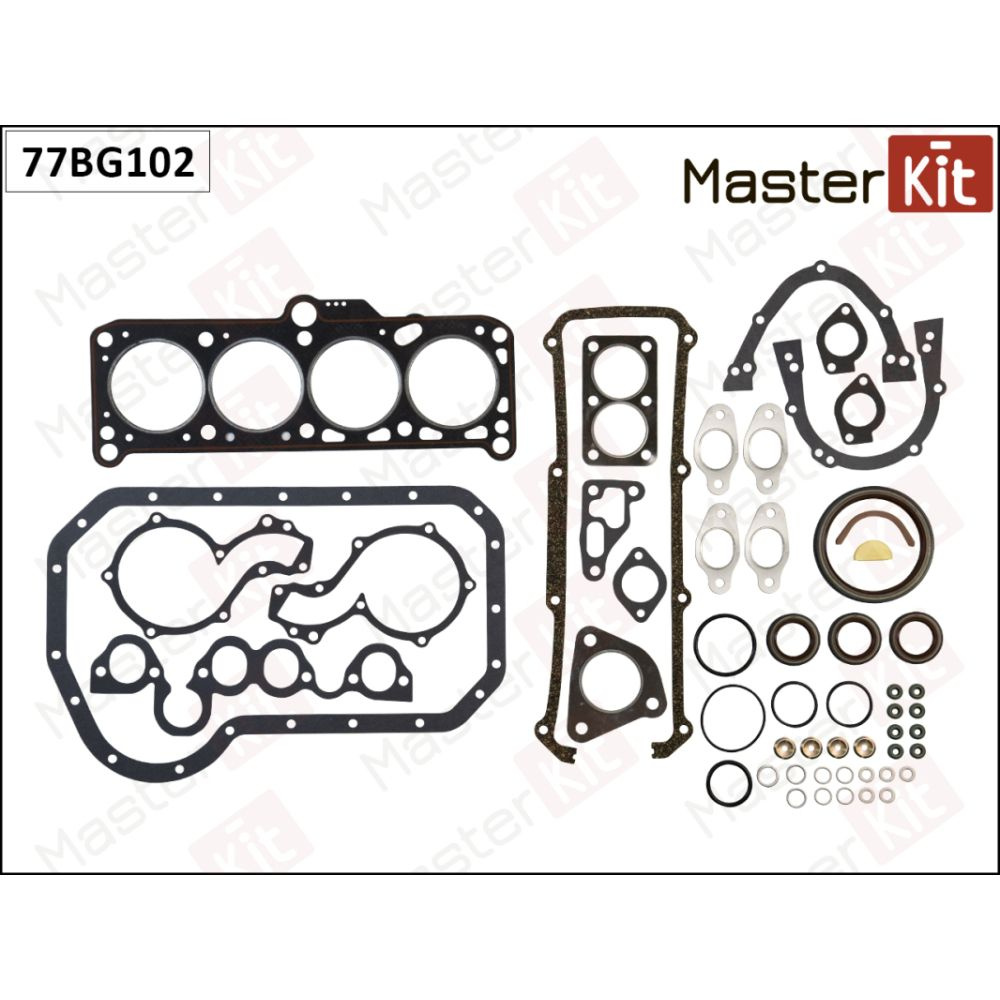 набор прокладок двигателя audi 80 masterkit 77bg102 MASTERKIT 77BG102 #1