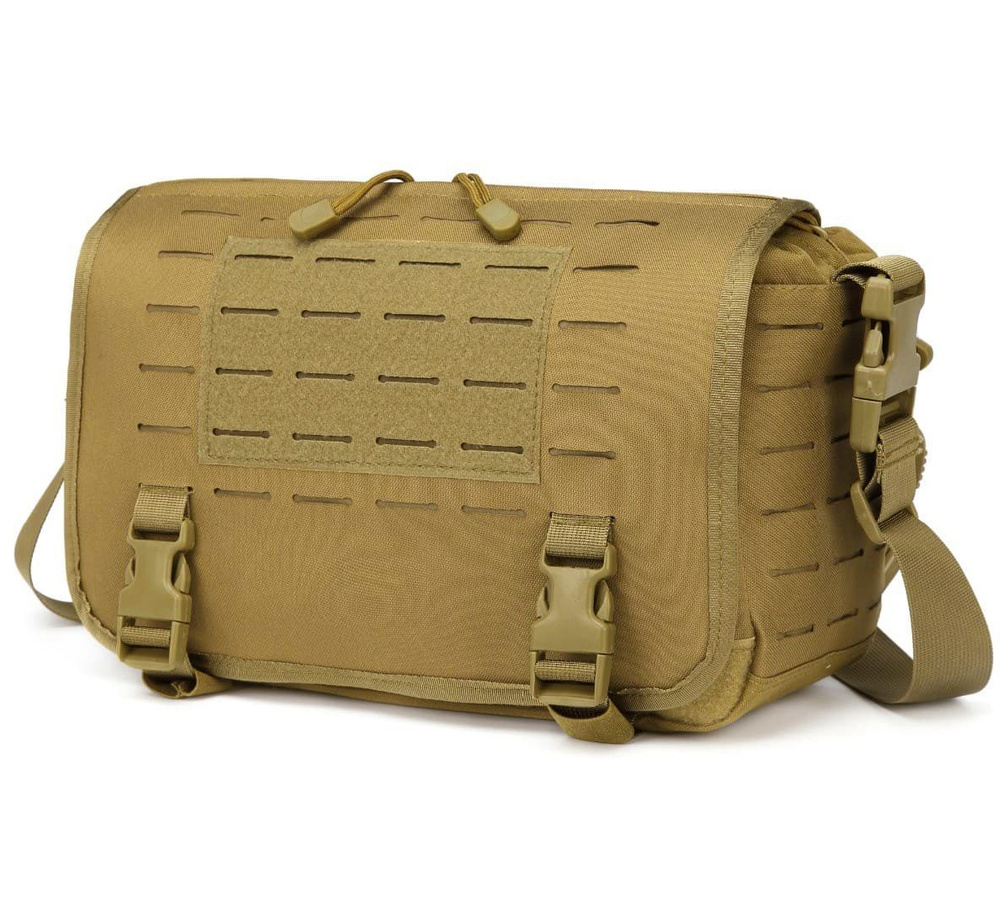 Сумка планшет тактическая ADR LaserCut Molle Messager CH-090 Coyote #1