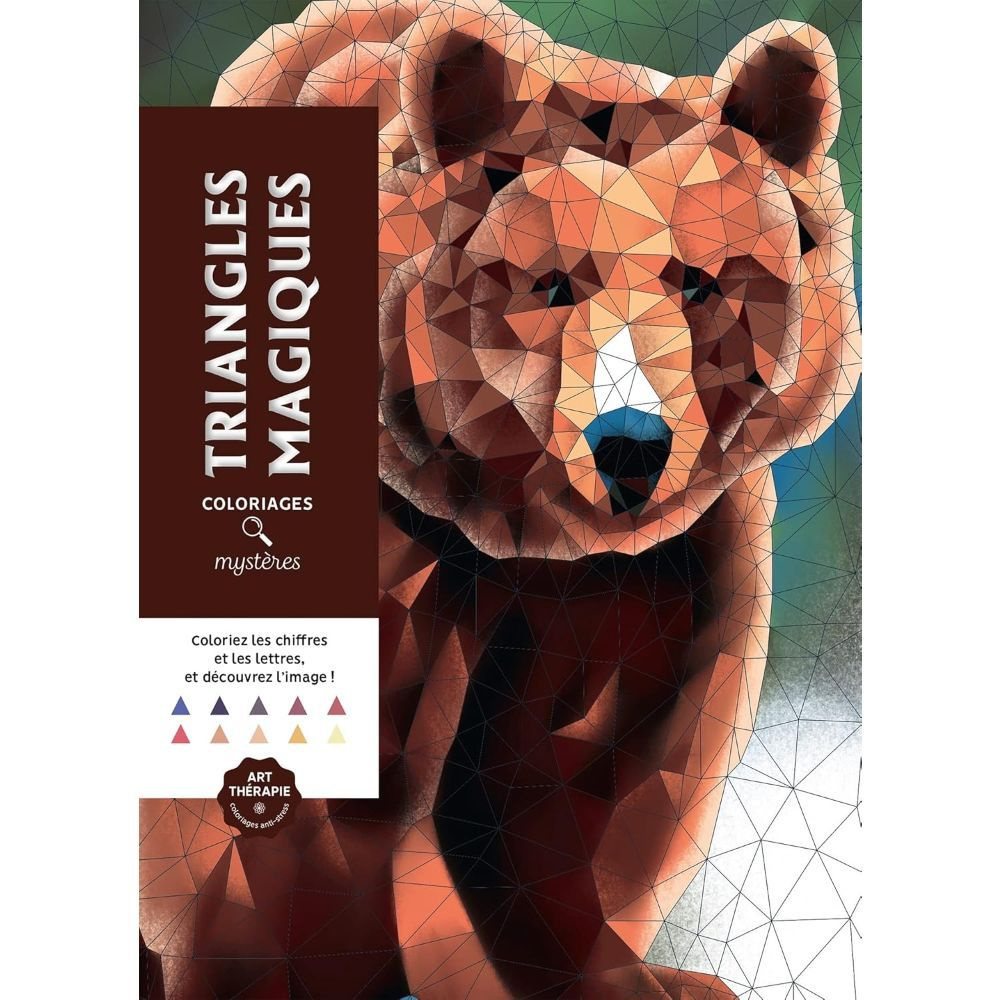 Раскраска по номерам для детей и взрослых Hachette Triangles magiques  #1