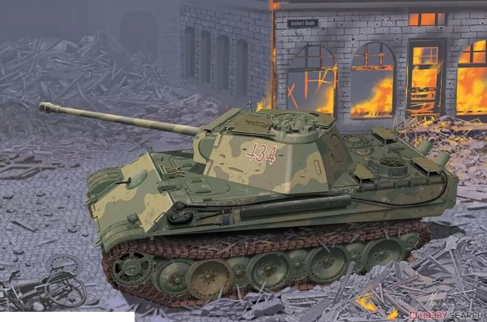 6913Д Сборная модель PANTHER G LATE PRODUCTION w/ADDITIONAL TURRET ROOF ARMOR (PREMI Dragon  #1