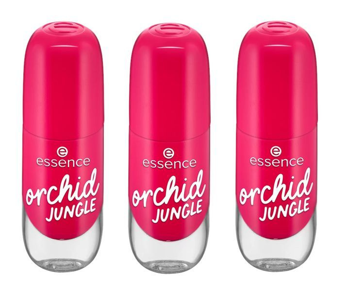 Essence Лак для ногтей Gel Nail Colour, тон 12 orchid JUNGLE, 8 мл, 3 шт #1