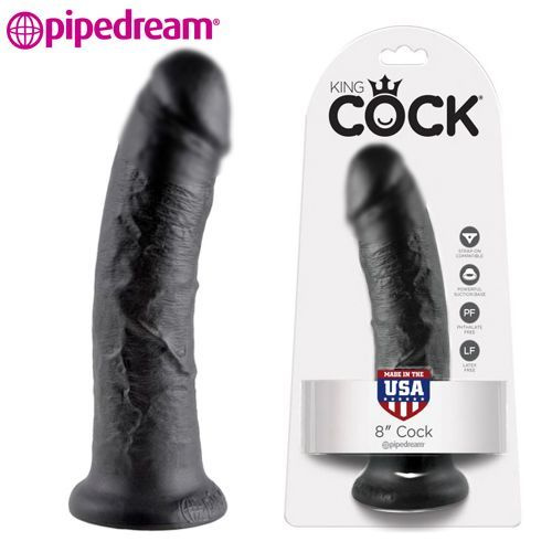 PipeDream King Cock 8 Фаллоимитатор реалистик на присоске черный (20.3 см х 4.6 см)  #1