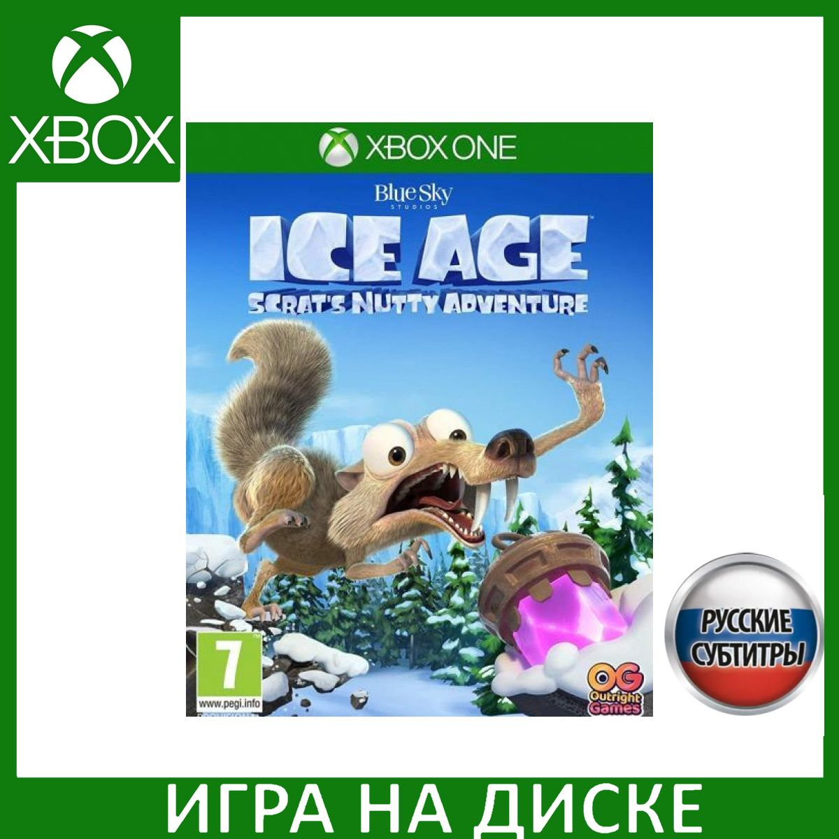 Игра на Диске Ледниковый период (Ice Age): Сумасшедшее приключение Скрэта (Scrat's Nutty Adventure) Русская версия (Xbox One/Series X)