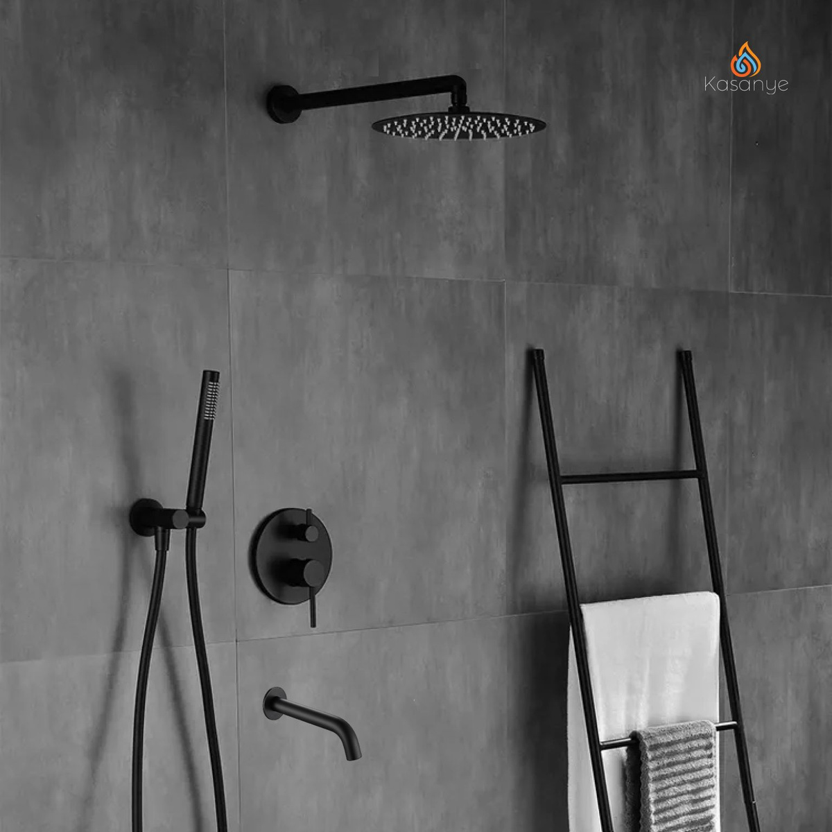 Душевой комплект с тропическим душем Kasanye Shower 2x30