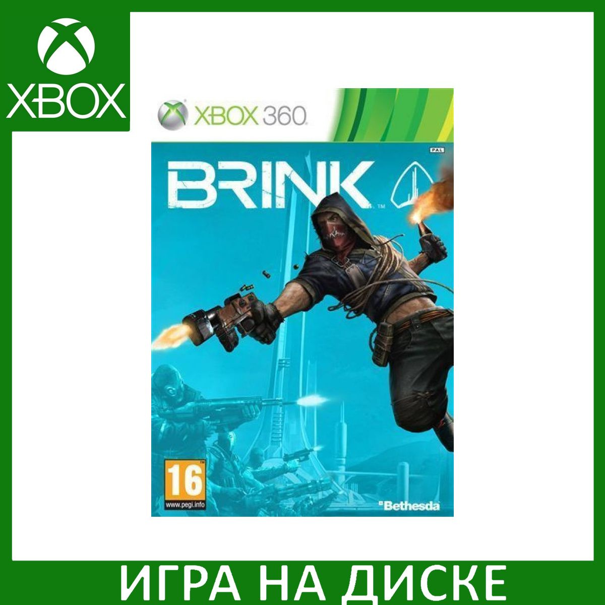 Диск с Игрой Brink (Xbox 360). Новый лицензионный запечатанный диск.