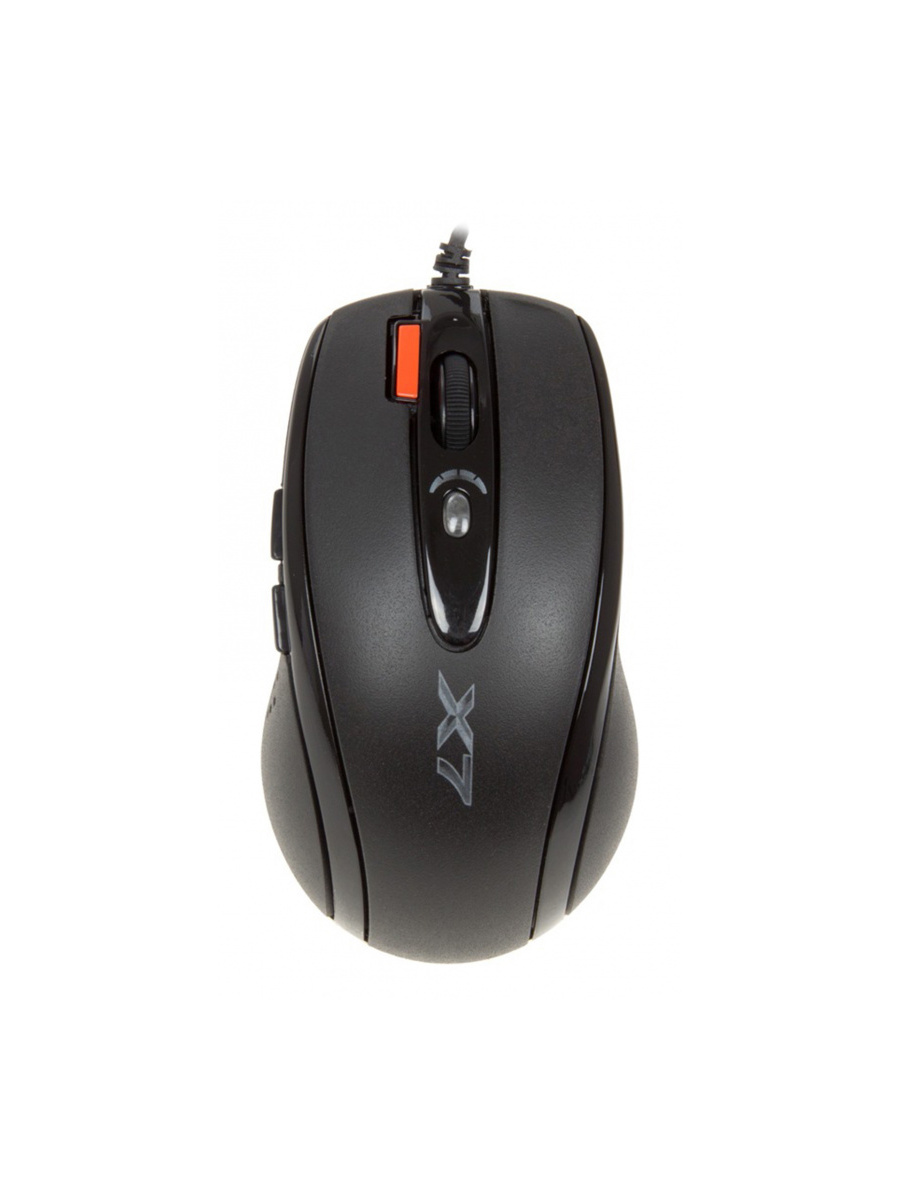 МышьA4TechX-710BKчерныйоптическая(2000dpi)USB(7but)