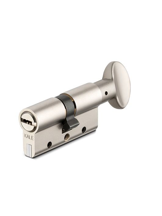 ЦилиндрличинказамкаKALE90мм45х45(40+10+40)ключ-вертушка164DBМE,никель,5ключей,4класс