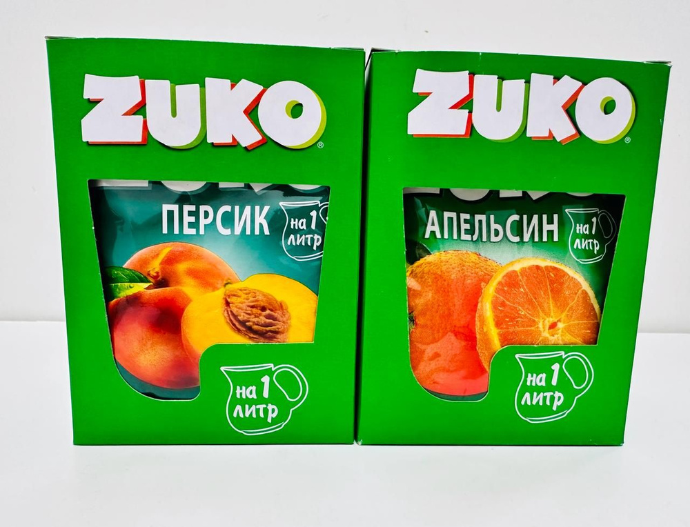 Растворимый напиток ZUKO, Апельсин и Персик, 24 штуки по 25 г  #1