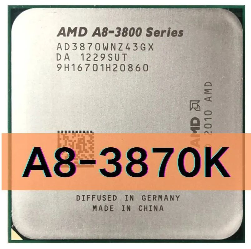 Процессор AMD A8-3870K Llano FM1, 4 x 3000 МГц, OEM #1