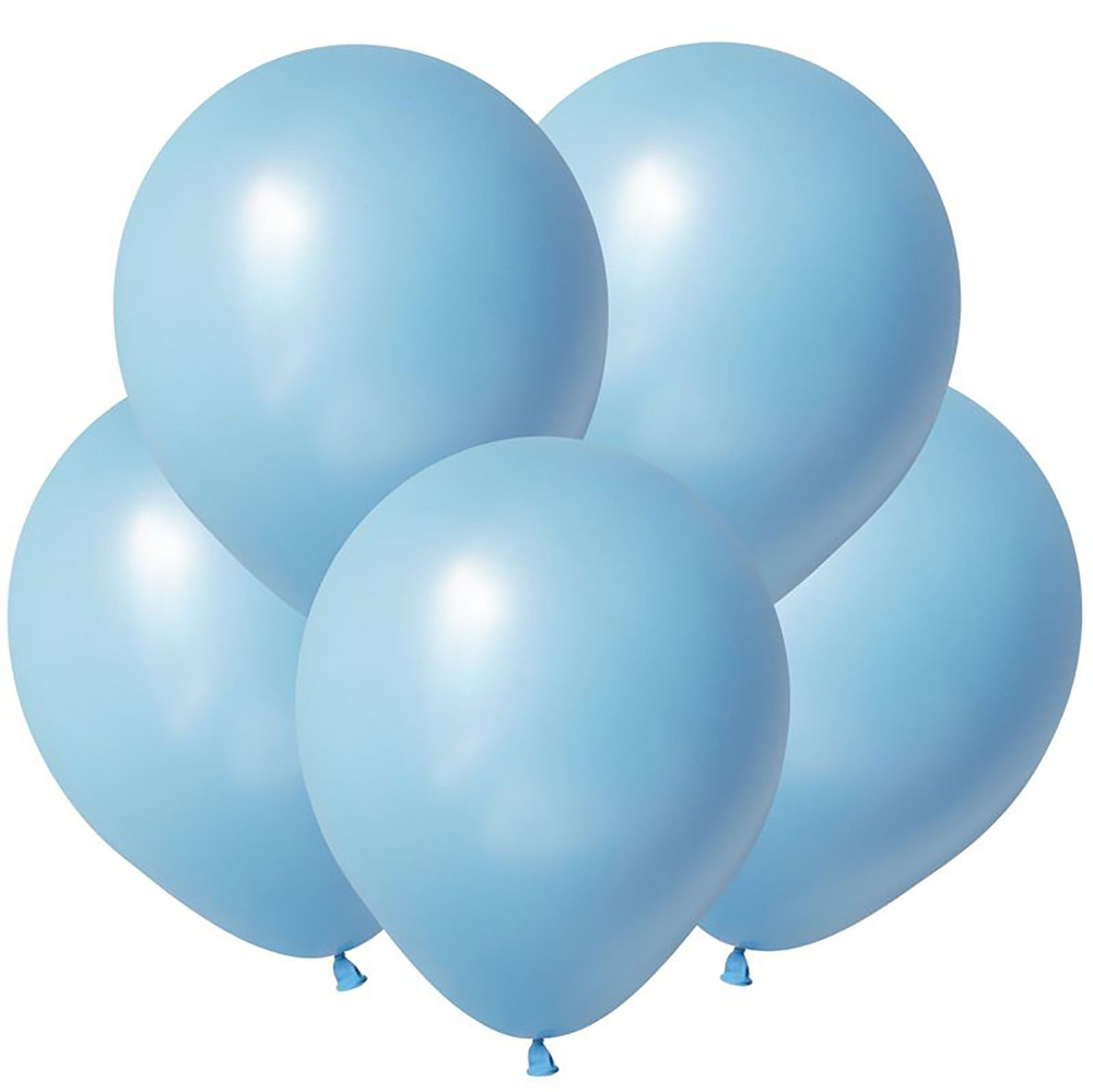Воздушные шары 100 шт. / Голубой, Пастель / 12,5 см #1