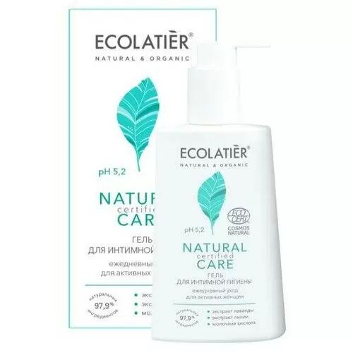 Гель для интимной гигиены Ecolatier "Natural Care", Ежедневный уход, 250 мл  #1