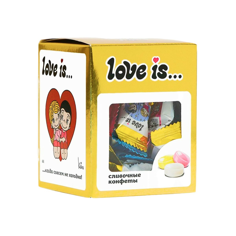 Конфеты Love is жевательные сливочные со вкусом ассорти #1
