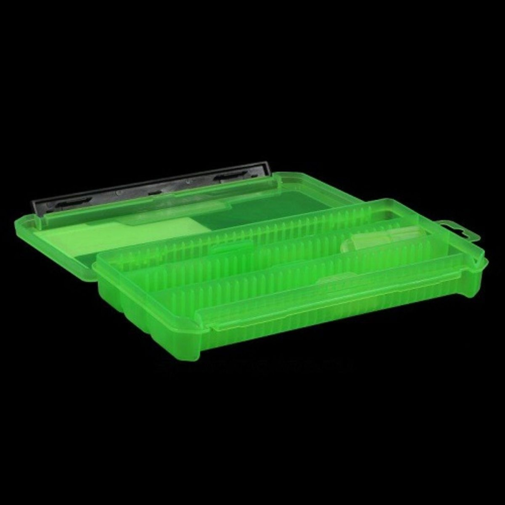 Коробка для приманок КДП-2 зеленая (230х115х35мм) #1