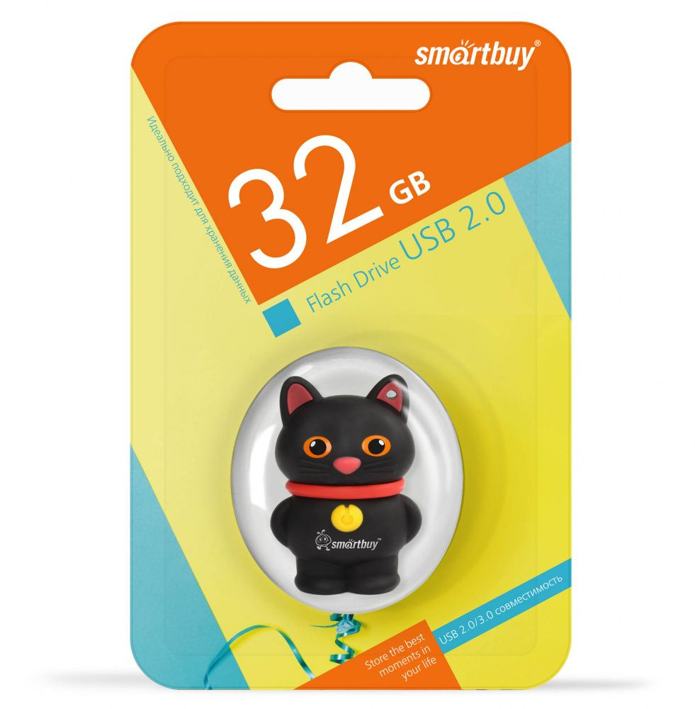 SmartBuy USB-флеш-накопитель Котёнок черный 32 ГБ, черный #1