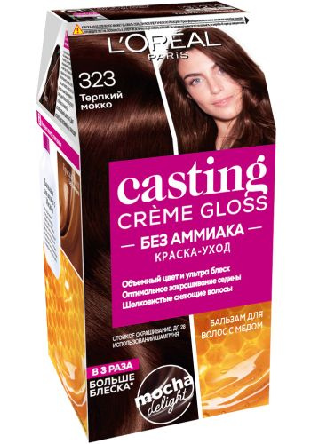 L'Oreal Paris Краска для волос Casting Creme Gloss, 323 Терпкий мокко, Лореаль  #1