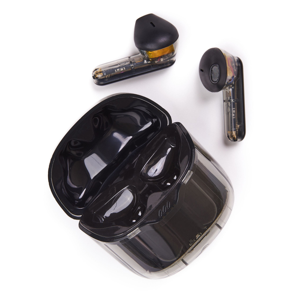 Eurocell Наушники беспроводные с микрофоном, Bluetooth, USB Type-C, черный  #1