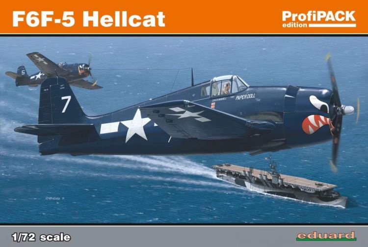 Сборная модель самолёта F6F-5 Hellcat 7077-EDU (1/72) #1