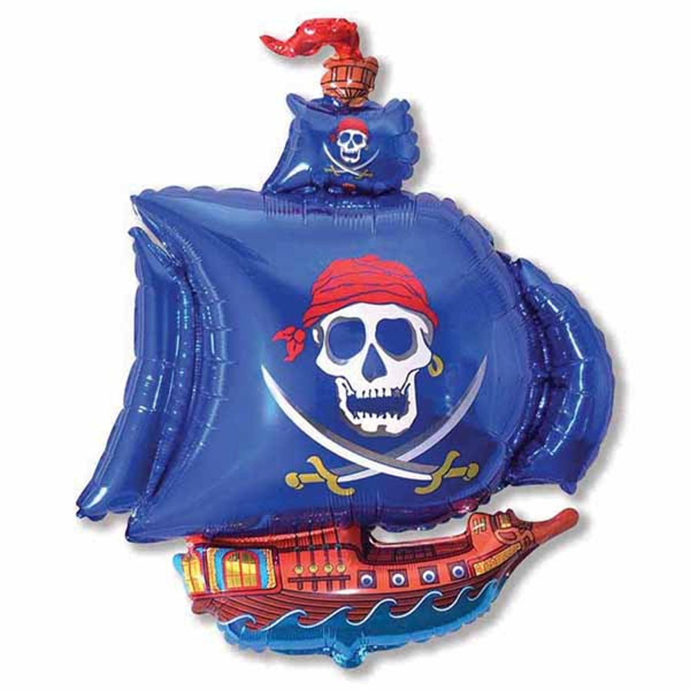 Фигура Пиратский корабль голубой 102см х 78см #1
