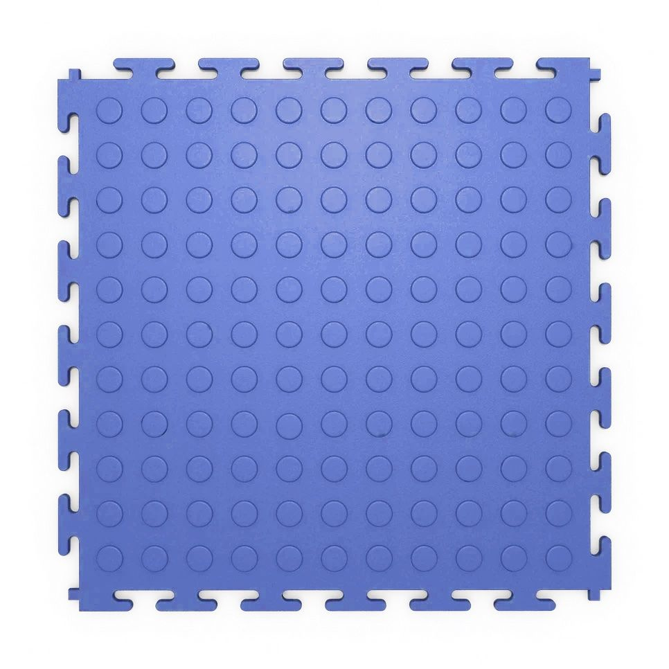 Плитка ПВХ модульная на пол 25х25 см LT mini blue Coin PVC #1