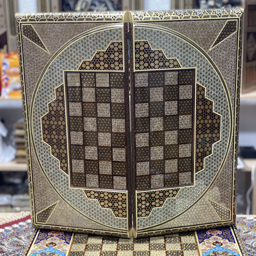 Шахматы-нарды Хатамкари Иран Ручная Работа #1
