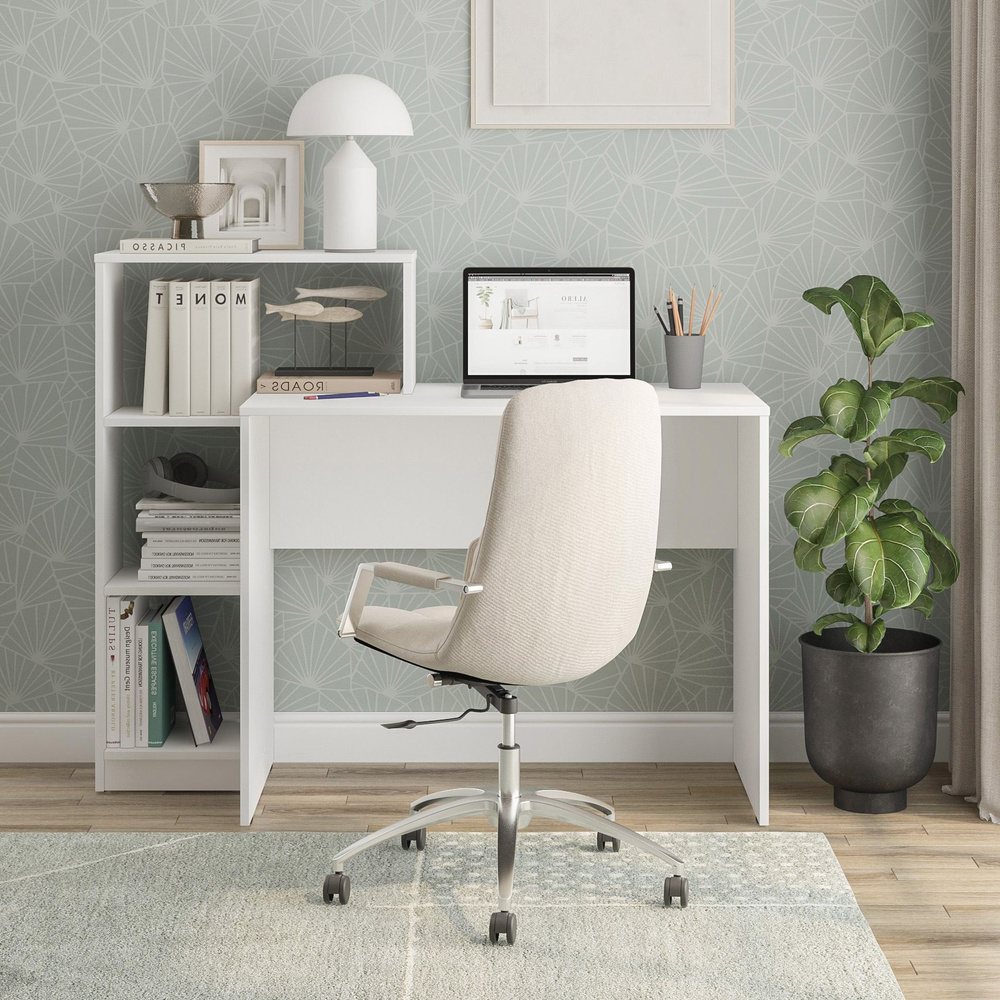 Стол письменный белый ALEROBOSS Smart-4 95 на 50 см #1