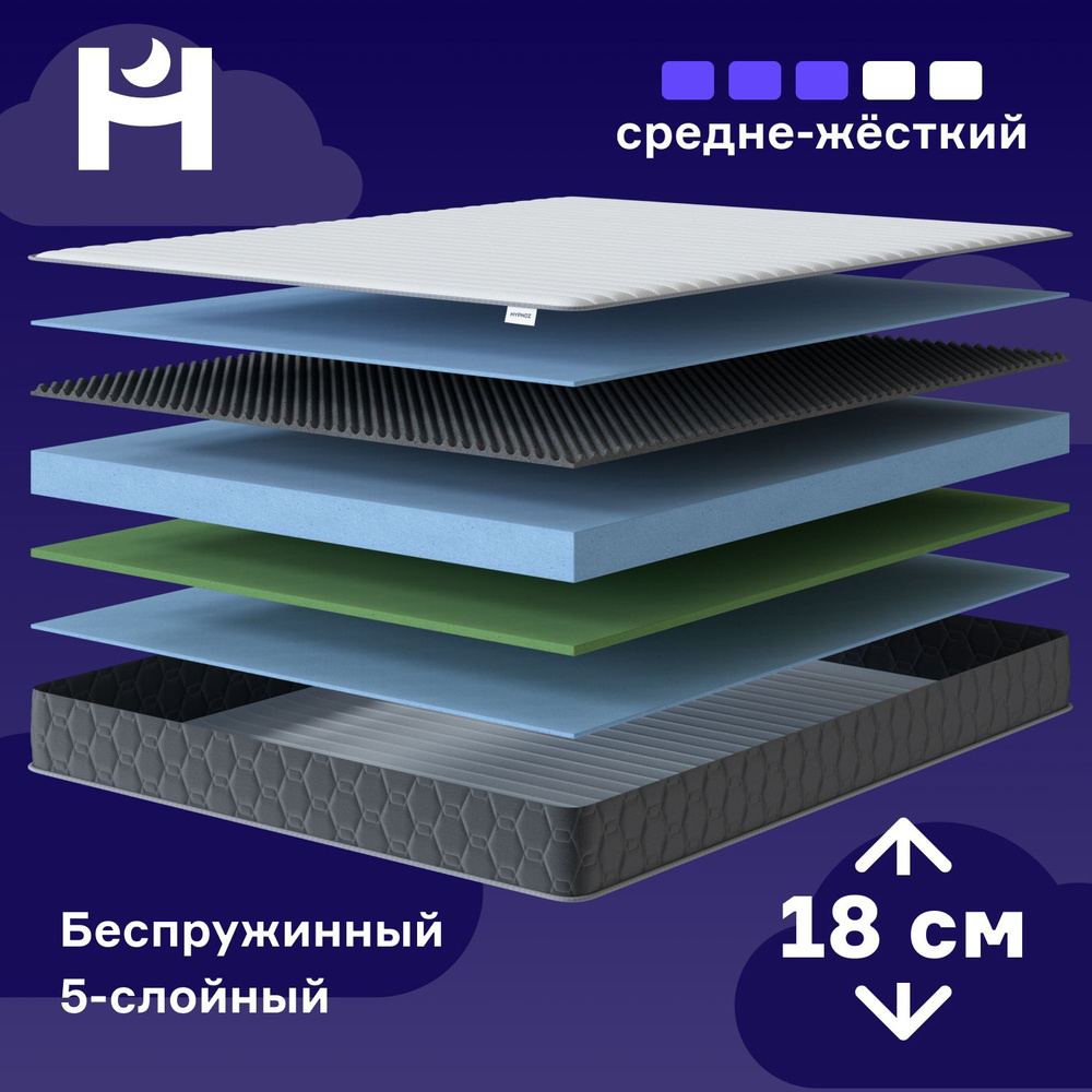 HYPNOZ Матрас  Foam Advanced, Беспружинный, 160х200 см #1