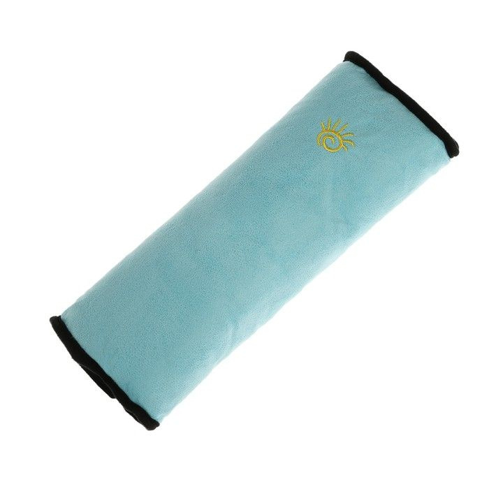 Накладная подушка на ремень безопасности, 28 см, голубая  #1
