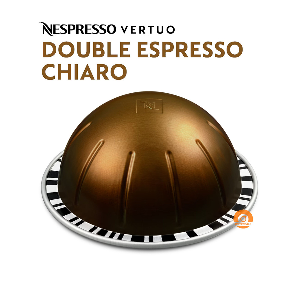 Кофе Nespresso Vertuo Double Espresso CHIARO в капсулах, 10 шт. (объём 80 мл.) #1