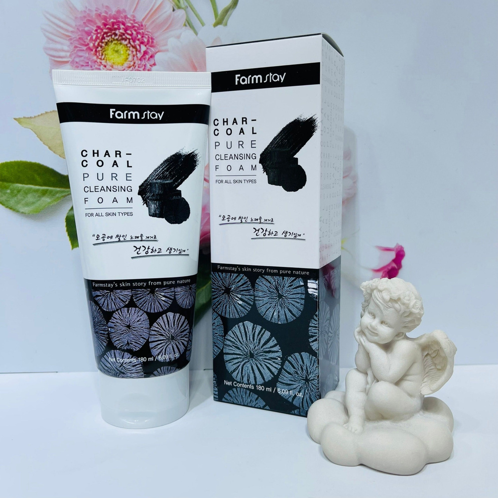 Пенка FS CHARCOAL PURE CLEANSING FOAM (180ml), древесный уголь. #1