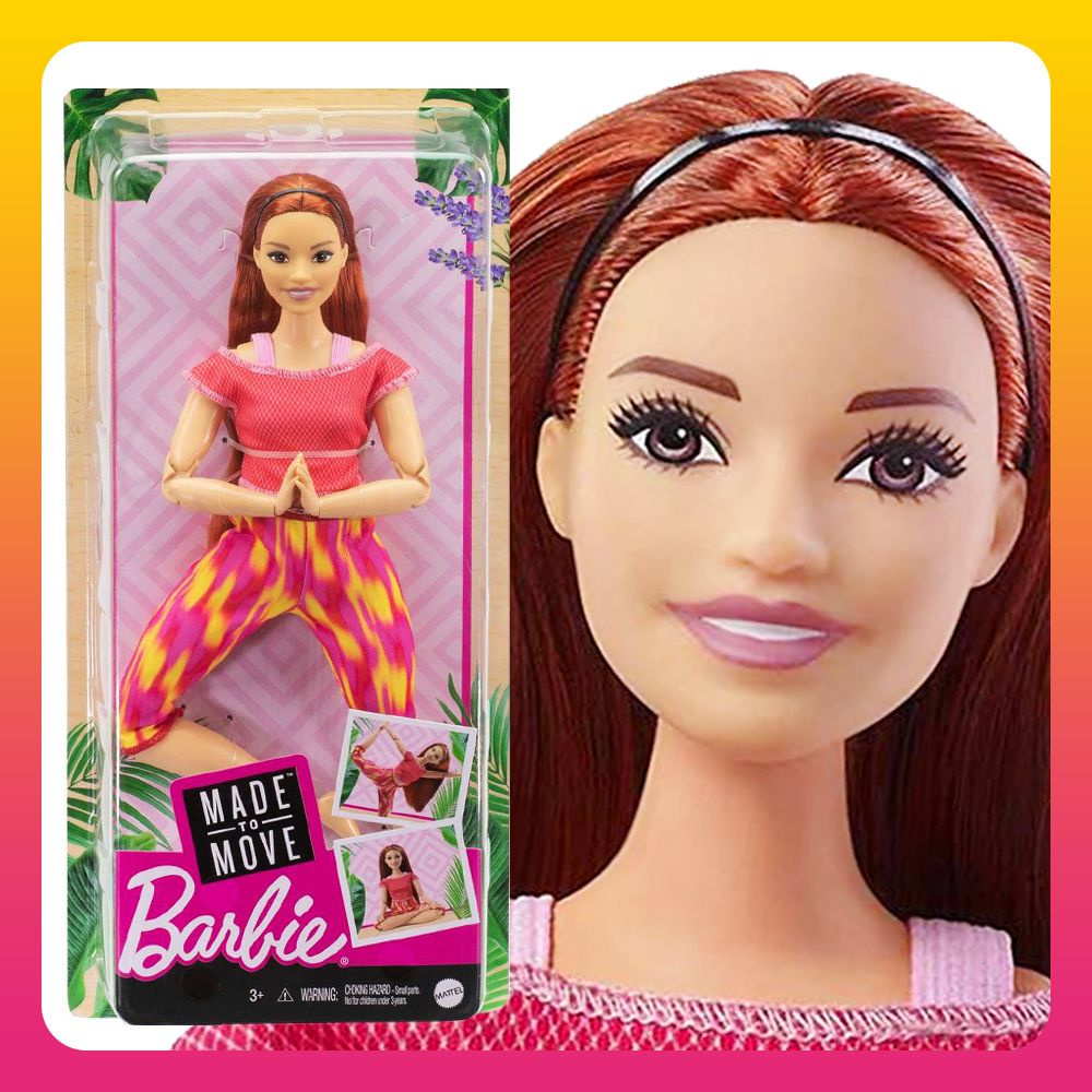 Barbie Mattel Кукла Барби Безграничные движения - Рыжая (Barbie Made to Move Doll Curvy 2021)  #1