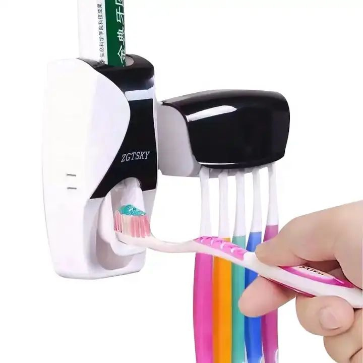 Дозатор для зубной пасты и держатель зубных щеток #1